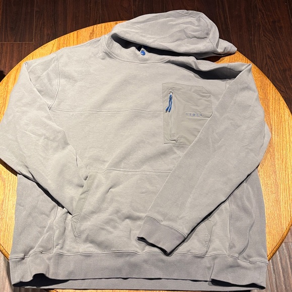 Cloak Light Gray Hoodie with Pocket - Picture 1 of 6